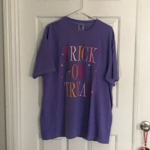 Comfort Colors Purple Trick or Treat Tee